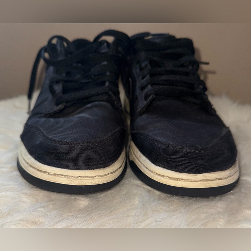Nike Dunk Low, Black Canvas, Sz 9